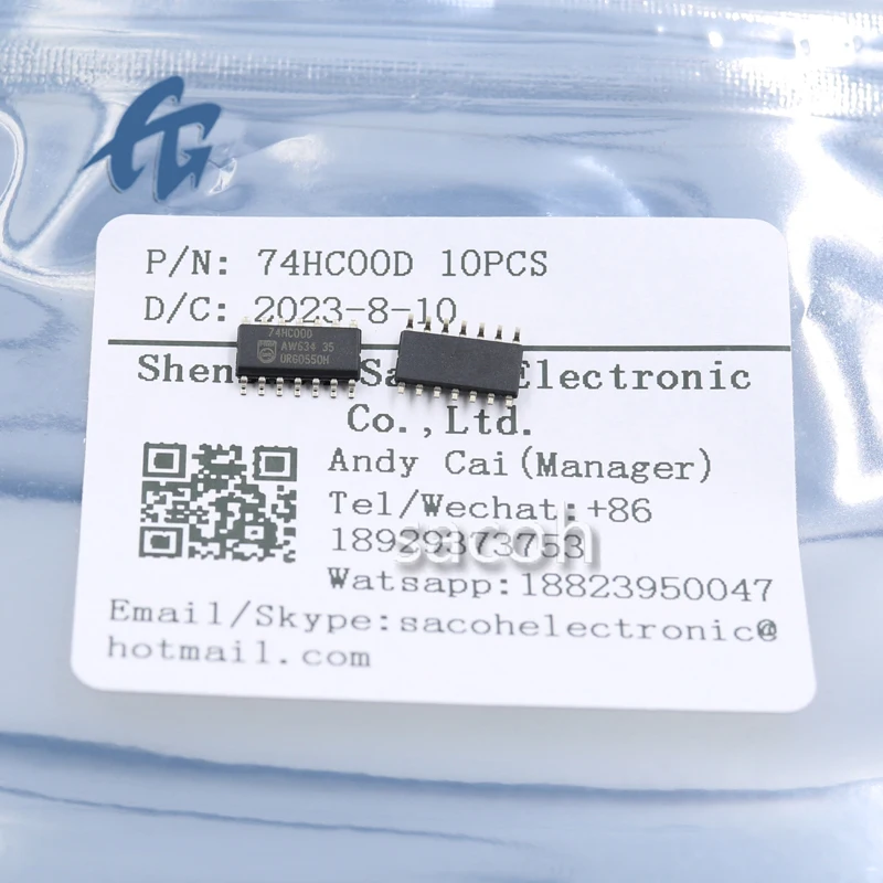 (SACOH Electronic Components)74HC00D 100Pcs 100% Brand New Original In Stock