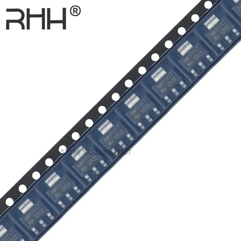 20PCS AMS1117-1.2 1.8 2.5 3.3 5.0V ADJ SOT-223 120Hz Power Management ICS Voltage Regulators Linear LOW DROP OUT LDO Regulators