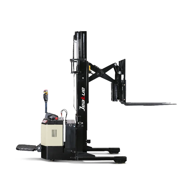 Standing on drive 1600kg 2000kg  electric stacker pallet truck stacker reach truck