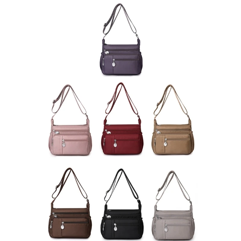 Women Multi-Pocket Bag Female Shoulder Bag Fashion Mums Bag Travel Casual Bag Large Capacity Crossbody Bag