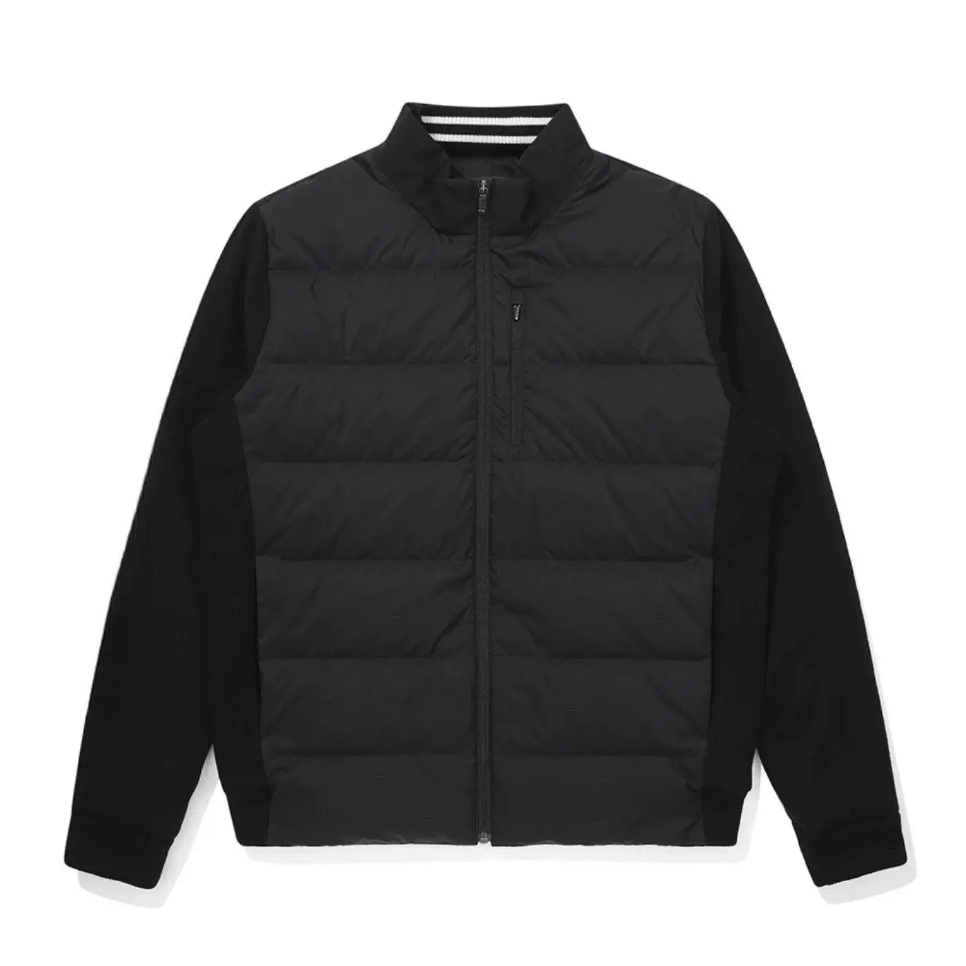2026 New Men Winter Golf Wear Knit Spliced Down Coat Warm Long Sleeve Sports Golf Jacket