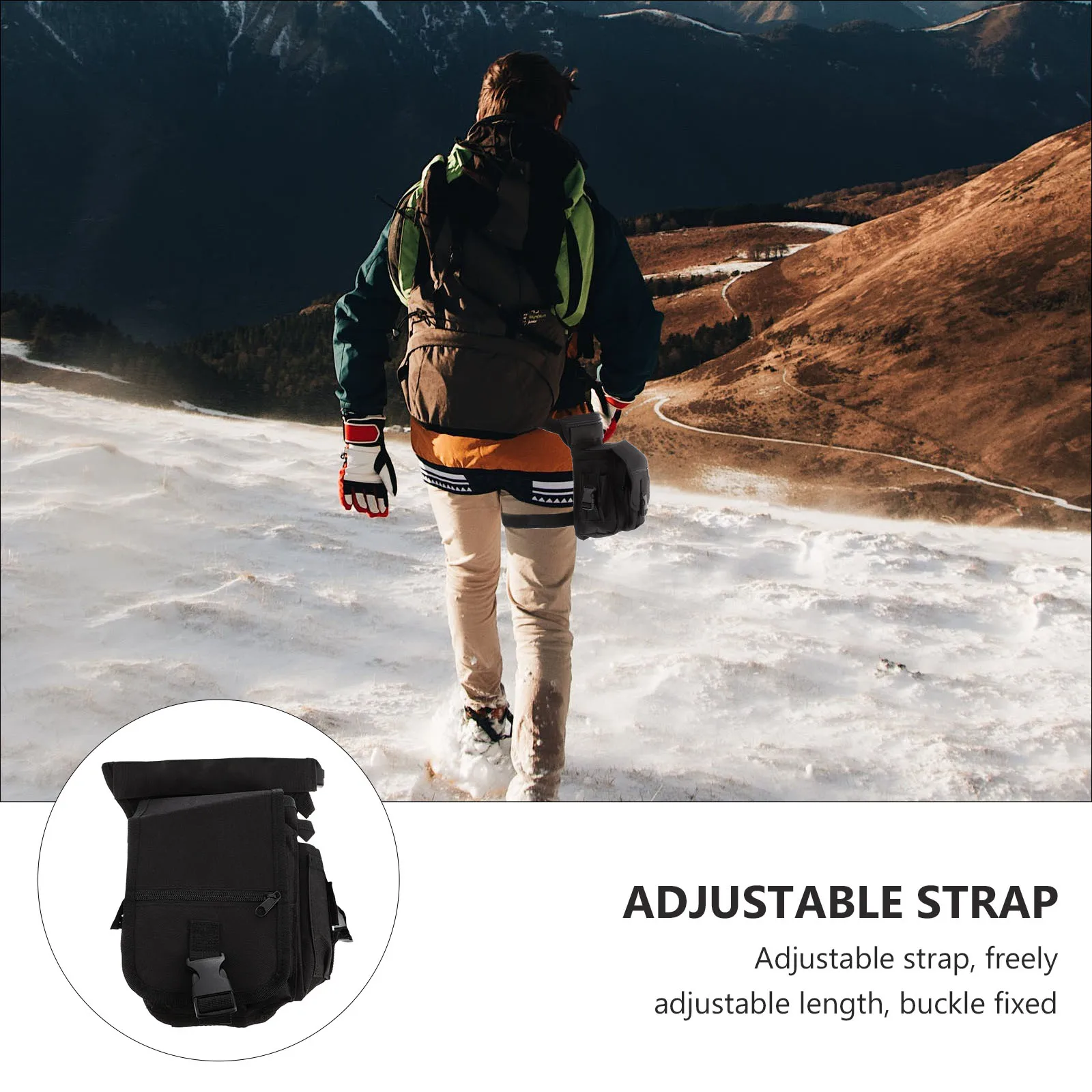 

Tactical Fanny Pack Leg Bag Waterproof Multi-purpose Thigh Pouch Adjustable Outdoor Oxford Fabric Durable Storage