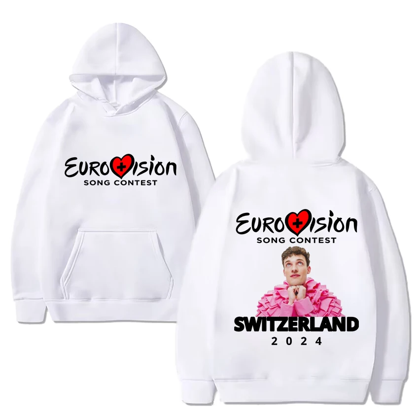 Eurovision 2024 Event Nemo Mettler Graphic Hoodie Men Women Fashion Fleece Long sleeve Sweatshirt Unisex Casual oversized Tops