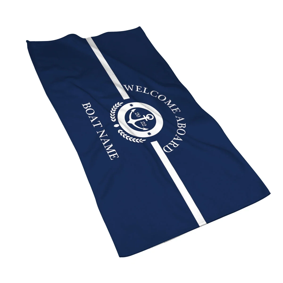 Dark Blue Nautical Series Household Bathroom Towels Hotel Towels Bathroom Microfiber Towels Customizable 40*70