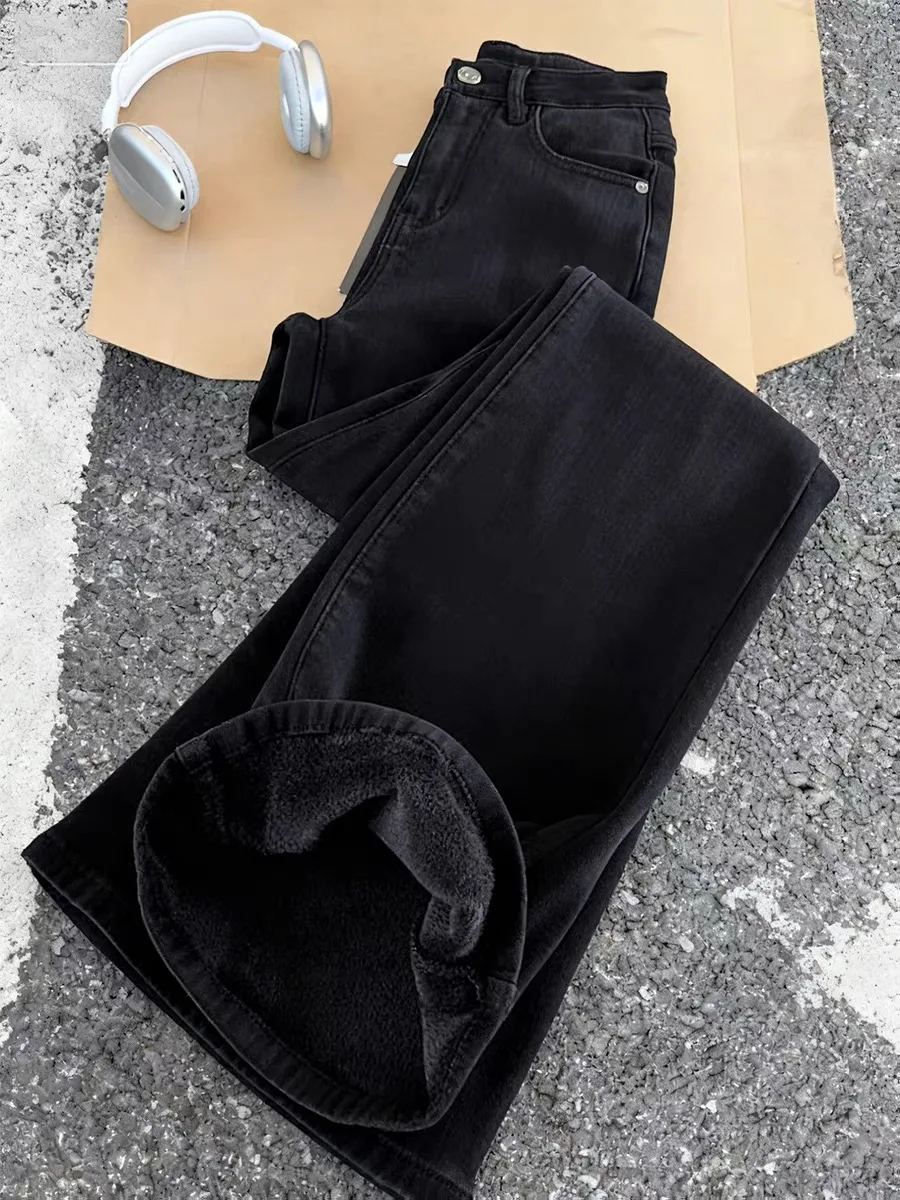 

Джинсы женские American Vibe Thiened Bla Bell Bot, новые, осенне-зимние, с высокой талией, повседневные, высокого качества