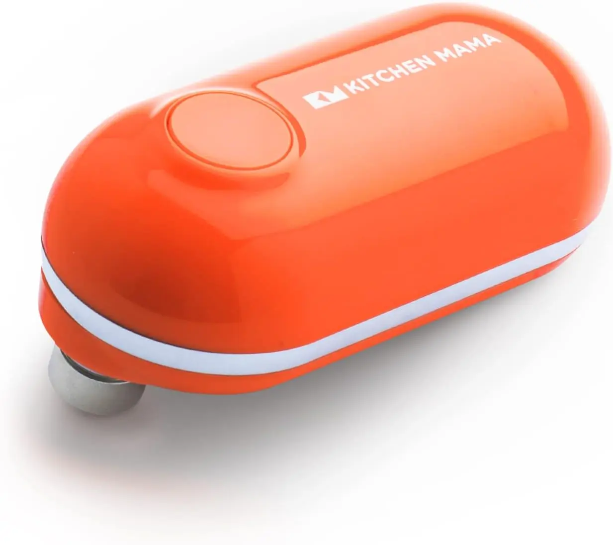 

Mini Electric Can Opener: One-Press, Smooth Edge, Cordless, Automatic, Battery Operated for Seniors with Arthritis (Orange)