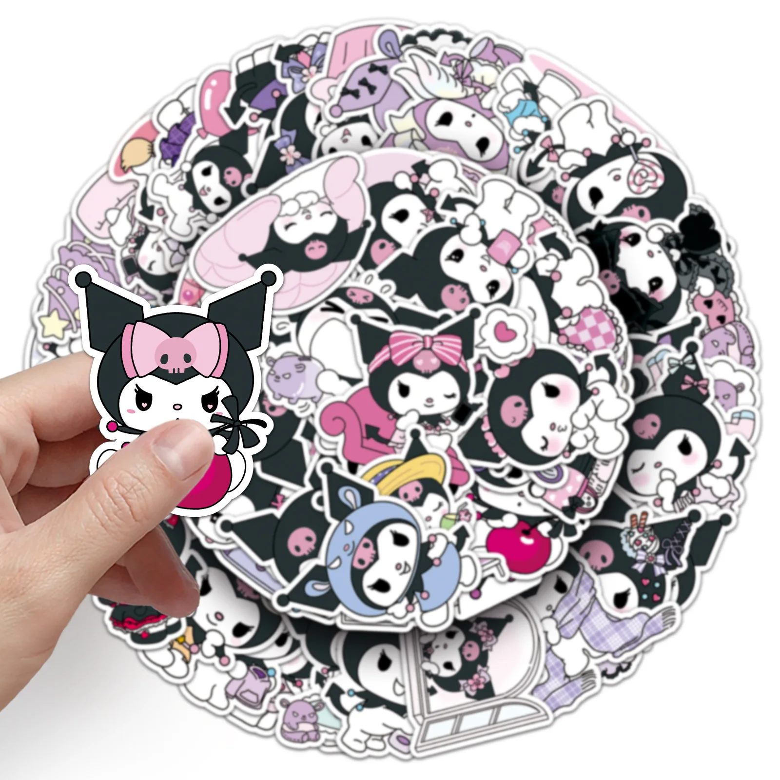 10/30/50PCS Kawaii Kuromi Sanrio Stickers Cartoon Leuke Guka Laptop Telefoon Gitaar Skateboard Stickers Waterdichte graffiti Decals