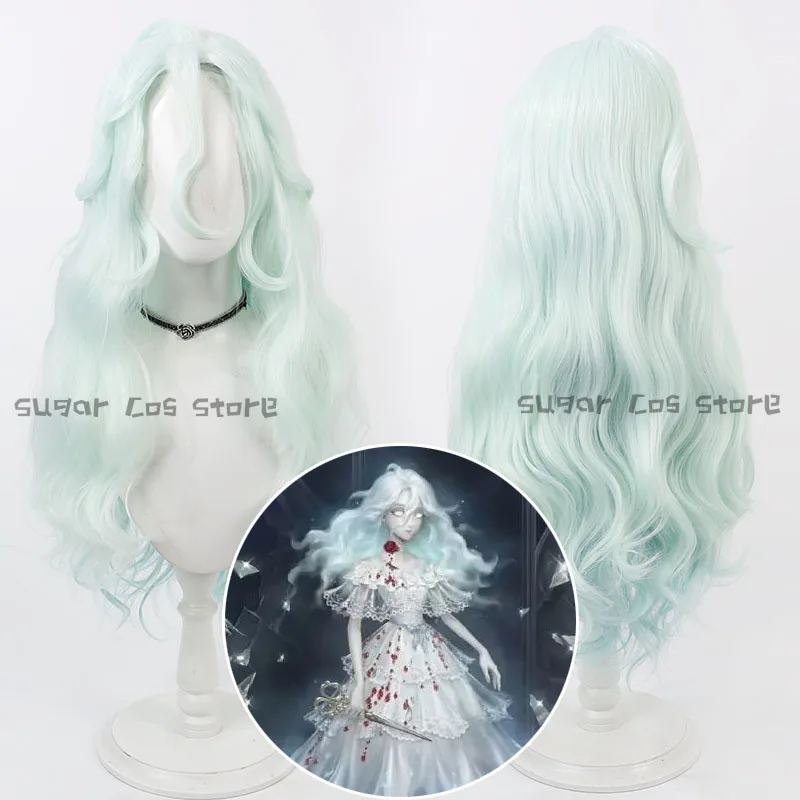 Game Identity V Bloody Queen False Hope Mary Cosplay Wig Long Wavy Hair Heat-resistant Fiber Hair Halloween Party Props Women