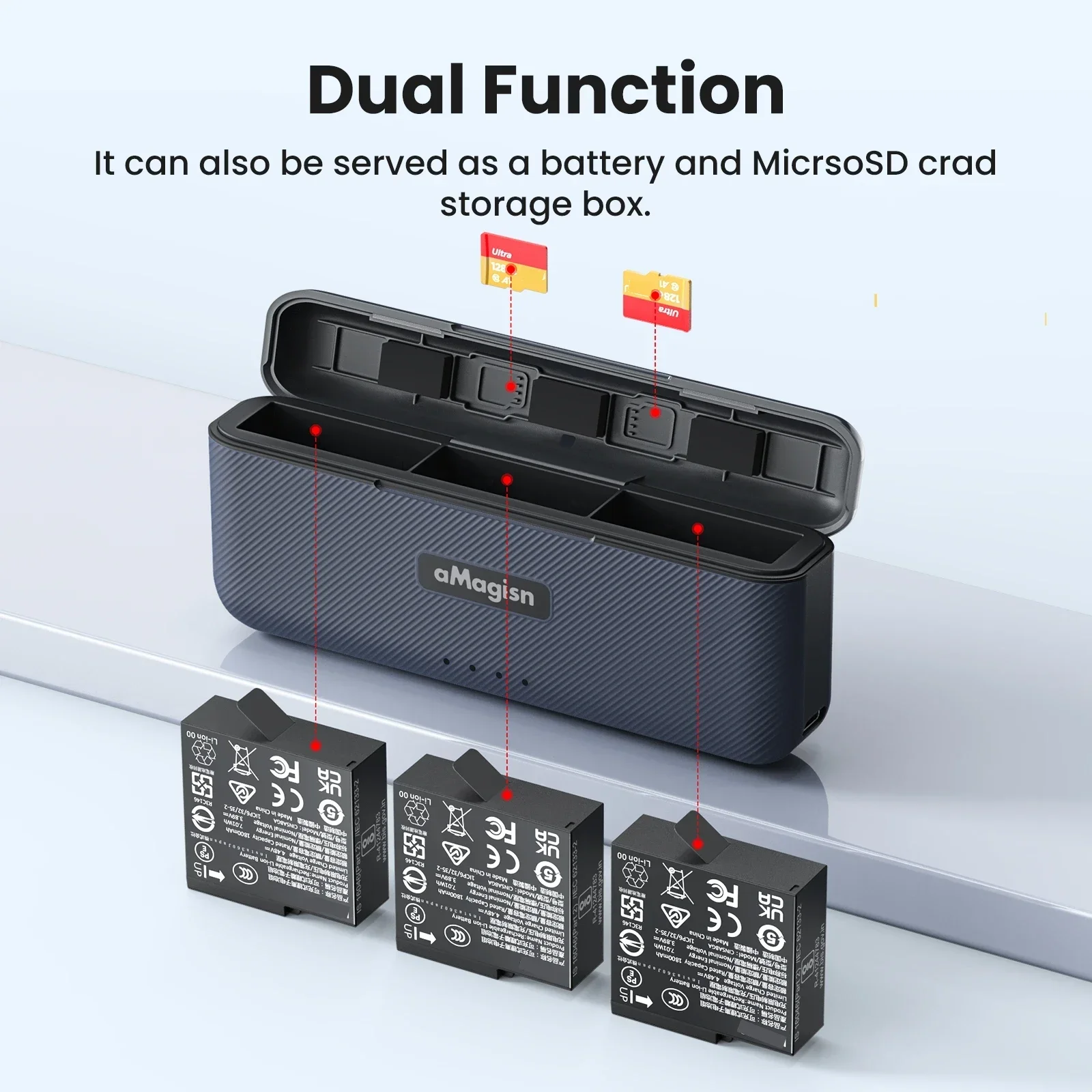 Für Insta360 Ace Pro2 Akku Schnellladekoffer Ace Pro2 Ladegerät Sportkamera Zubehör