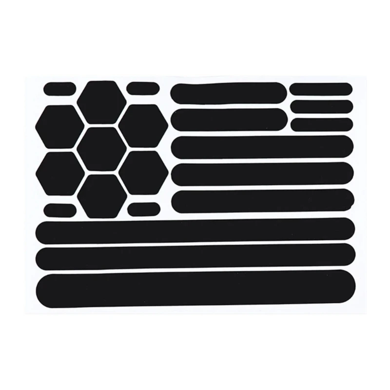 02DE Black Reflective Tape For Sports Equipment Including Bike Motorcycle And Scooter Helmets Providing Low Light Safety