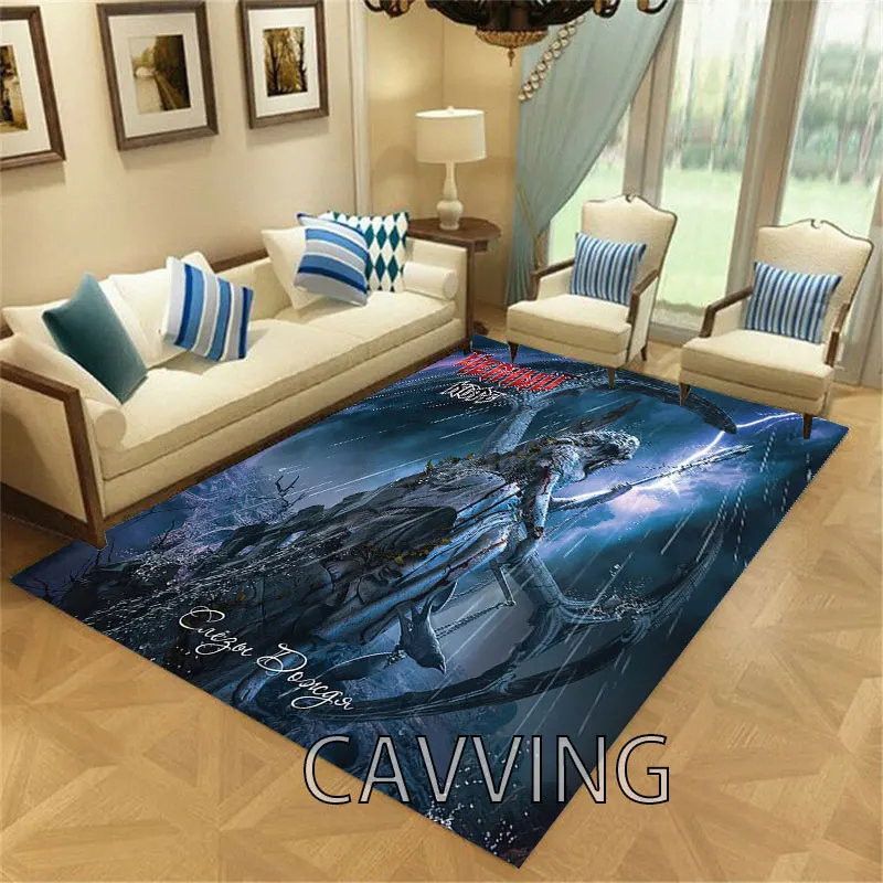 Chorny Kofe Rock  3D Print  Carpets Flannel  Rugs Anti-slip Large Rug Carpet Home Decoration for Living Room Bedroom Home Decor