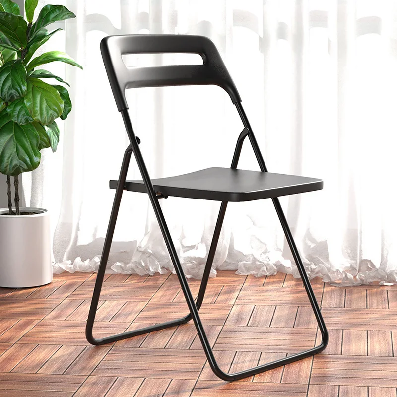 Stool Tabouret Design Portable Folding Restaurant Chair Plastic Dining Rotating Small Banquet Meuble Salon Black Kitchen