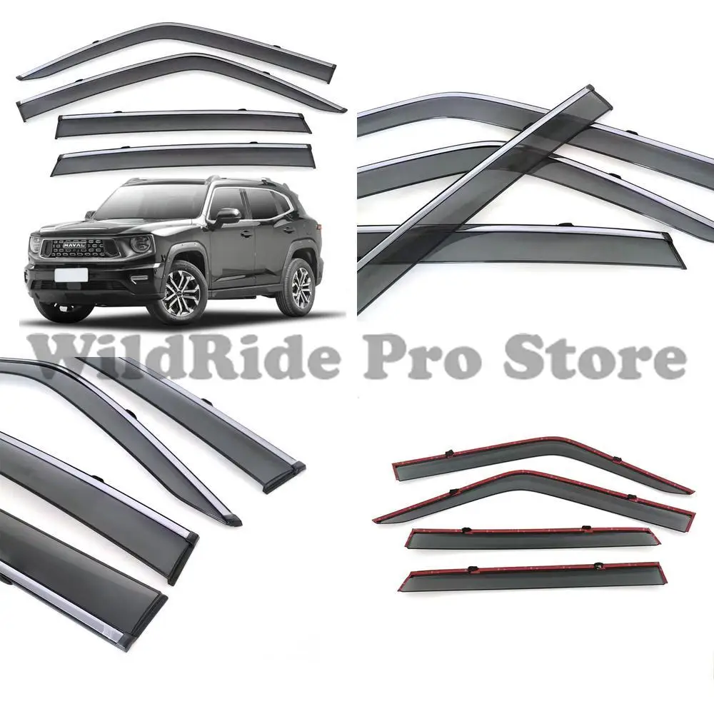 

1 set Rain Visor Window Deflector for Haval Dargo X 2nd Generation Big Dog Car Accessories Rain Shield