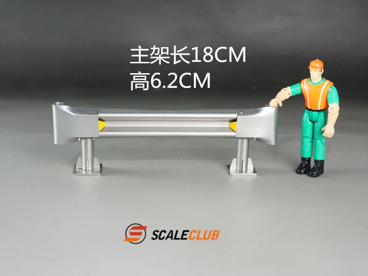 Scaleclub 1:14 1:10 Simulations-Szenen-Metall-Autobahn-Leitplanke für Tamiya Lesu für Scania Man Actros Volvo Autoteile RC Truck – Detail 7