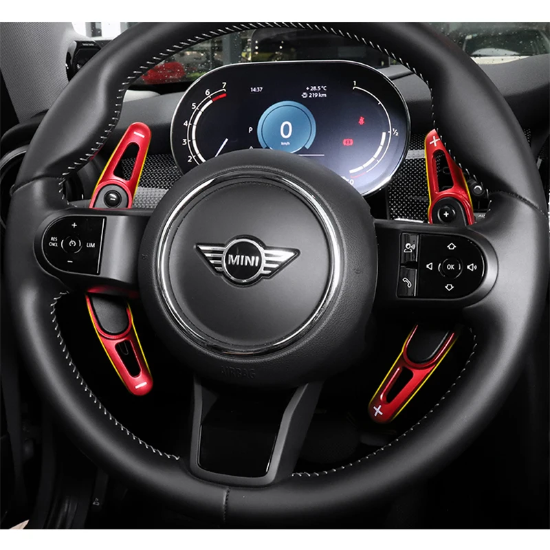 

2 шт., рычаги переключения передач на рулевое колесо из алюминиевого сплава для 2014-2022 MINI Cooper S JCW ONE F54 F55 F56 F57 F60, автомобильные аксессуары