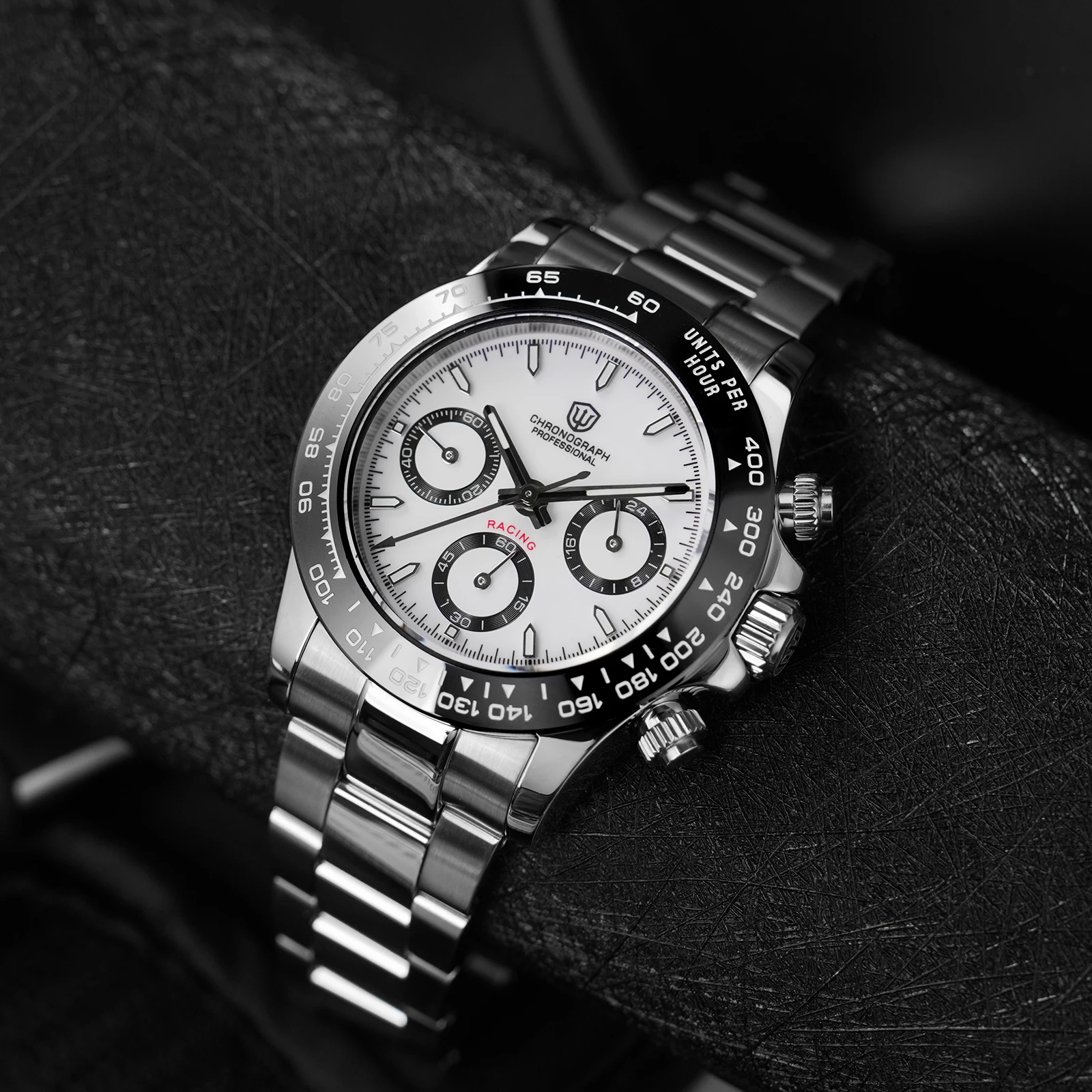 

Мужские часы Watchdives WD16500 V2, кварцевый механизм VK63, хронограф, наручные часы из нержавеющей стали, сапфировое стекло, светящиеся часы