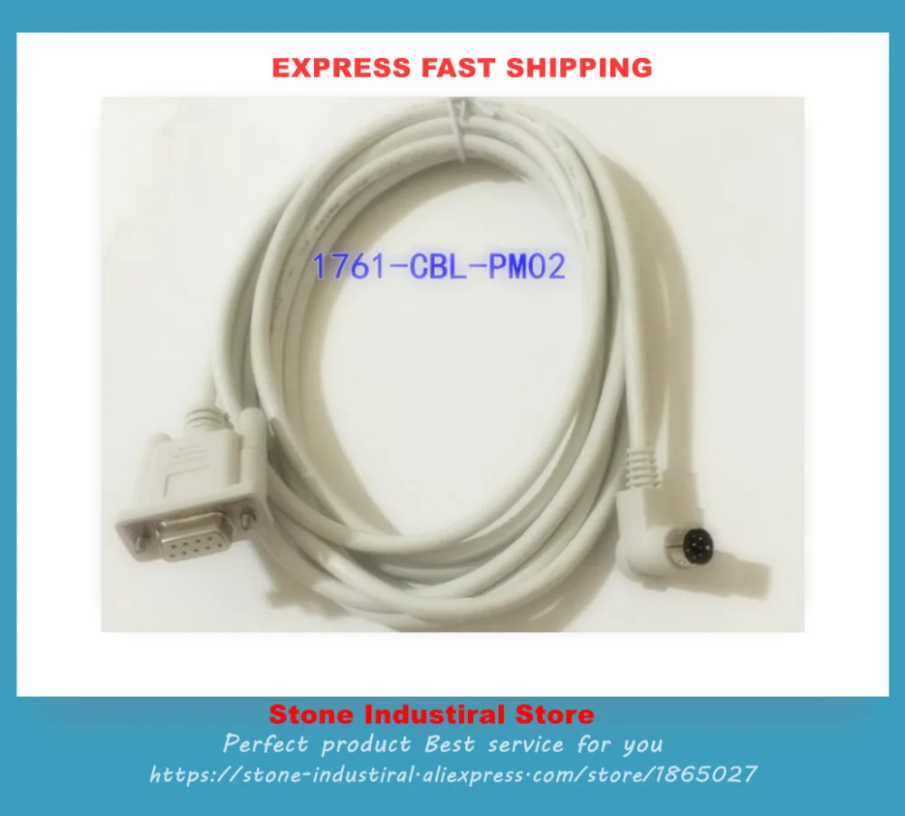 1761-CBL-PM02 90 Degree MicroLogix 1000 Series PLC ProgrammingCable Good Quality 5PCS/LOT New