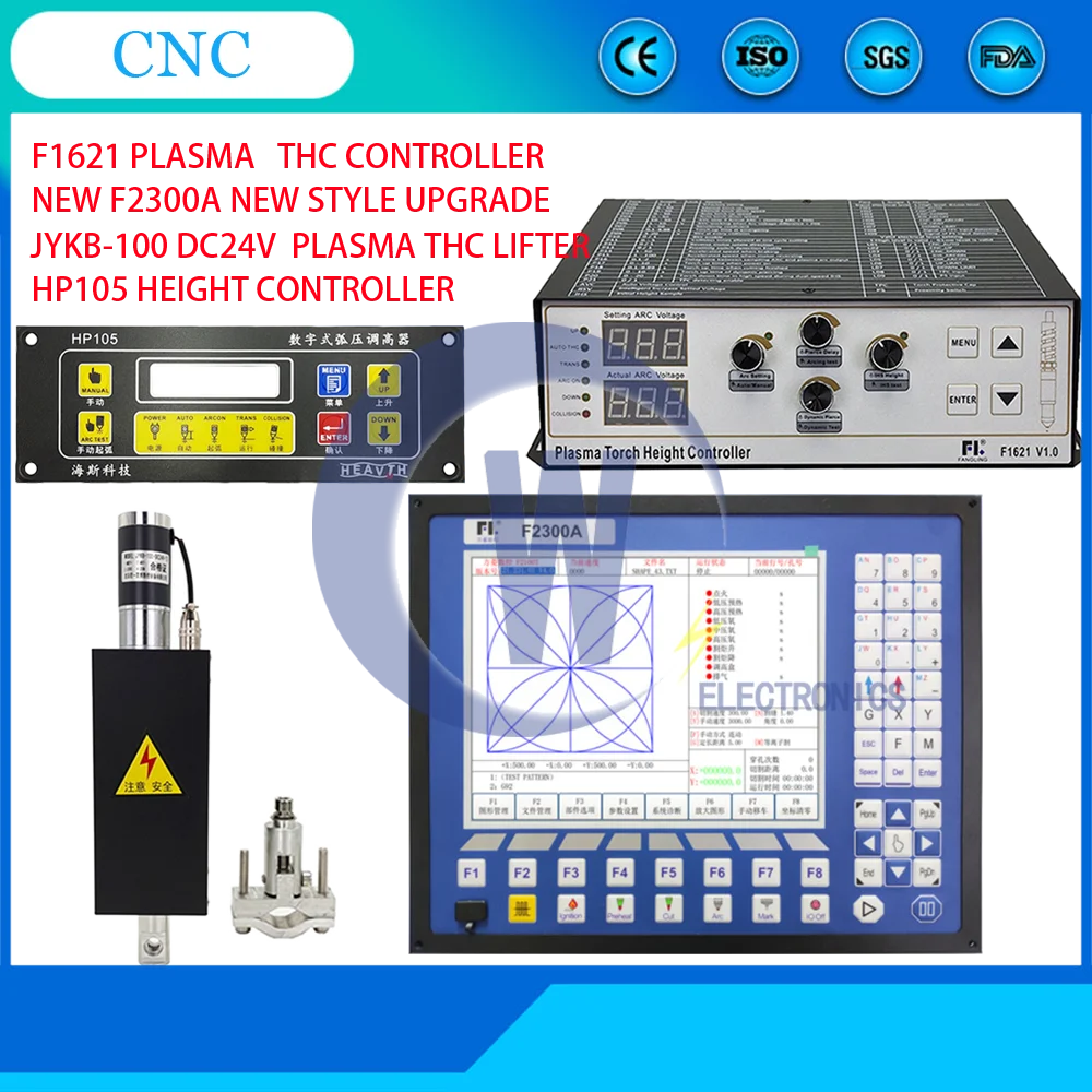 

Новинка F2300a Технические характеристики комплект контроллера обновленная 2-осевая система ЧПУ цифровой регулятор напряжения дуги F1621 HP105