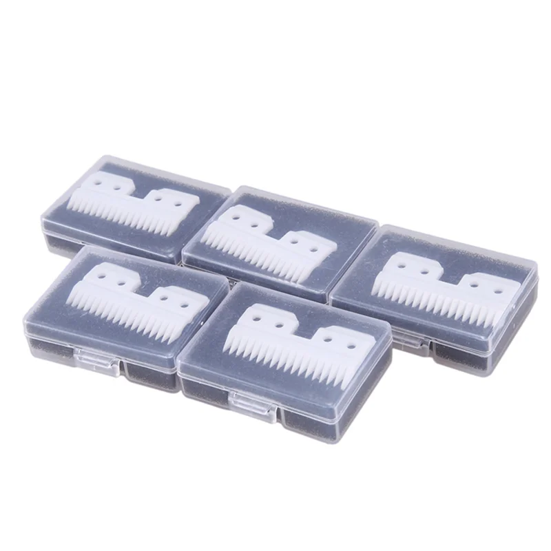 12Pcs Replaceable Ceramic 18 Teeth Pet Ceramic Clipper Cutting Blade for Oster A5 Series