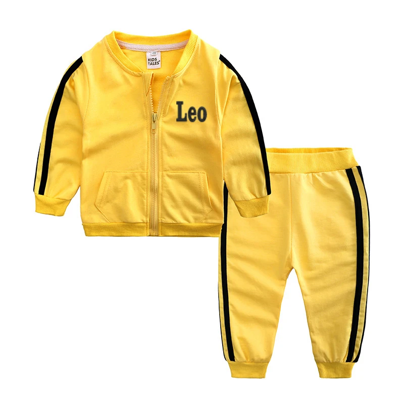 

Custom Embroidered Baby Lounge Set Personalized Name Unisex Jogging Set Baby Sweatsuit Set Kids Loungewear Tracksuit Outfit