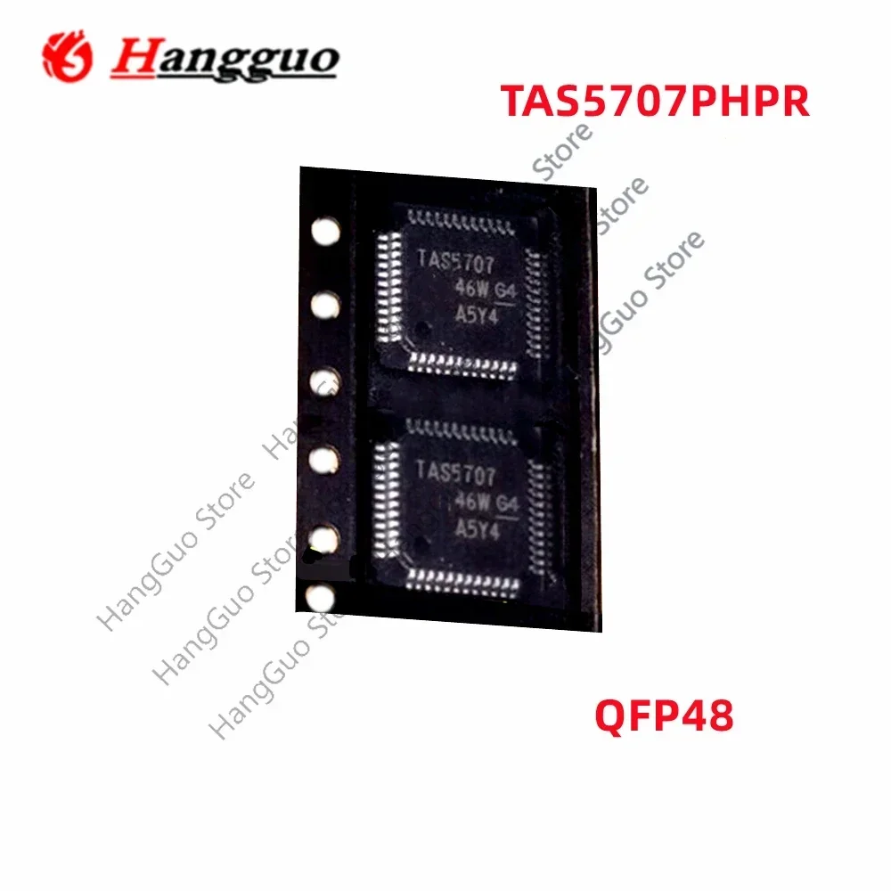5PCS-20PCS/Lot original TAS5707 TAS5707PHPR QFP48 digital audio power amplifier IC Chip