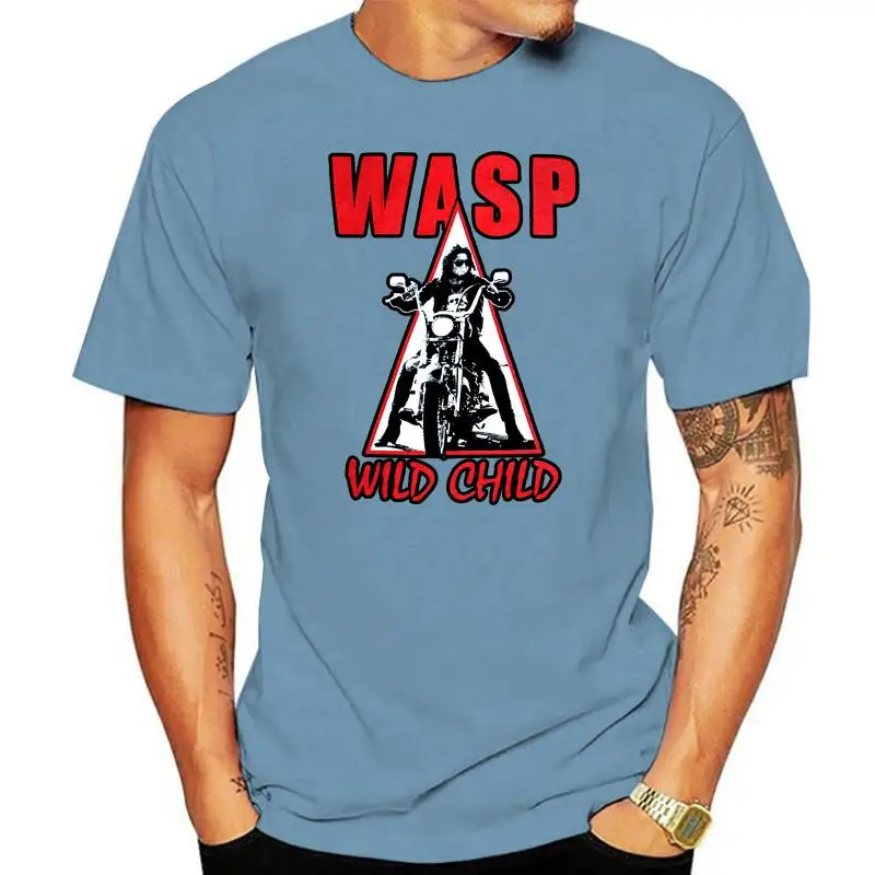 W.A.S.P. Wild Child'85 Heavy Metal Band Wasp Twisted Sister New Black T-Shirt Adults Casual Tee Shirt