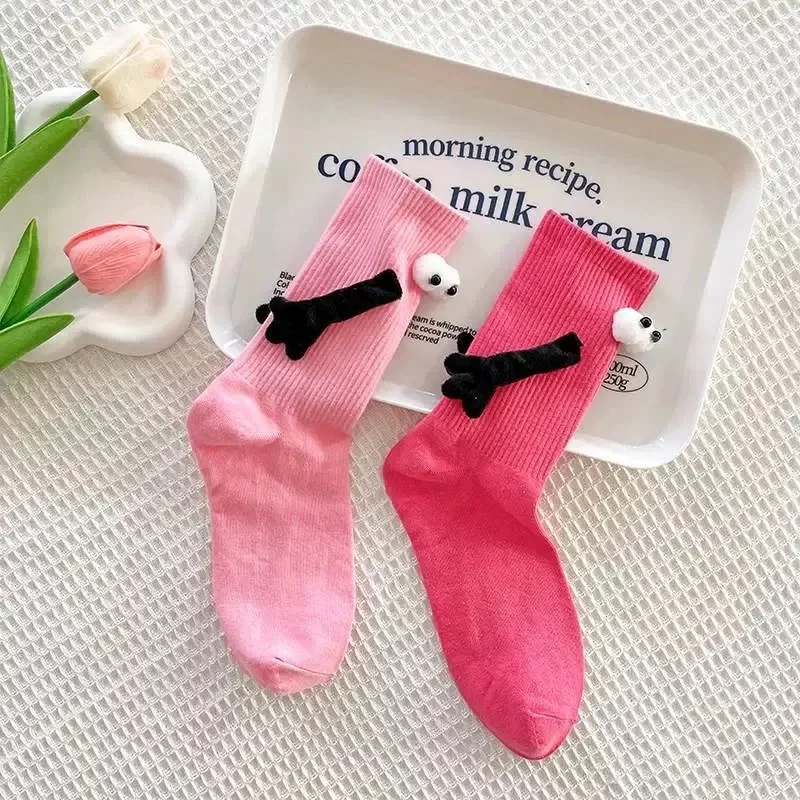 3 Pairs Holding Hands Socks Magnetic Hand in Hand Socks, suitable for both women and men, perfect gifts for family members