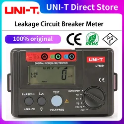 UNI-T UT582 + Digital RCD (ELCB) Tester AUTO RAMP Vazamento Disjuntor Medidor com Mis-Operação Buzzer