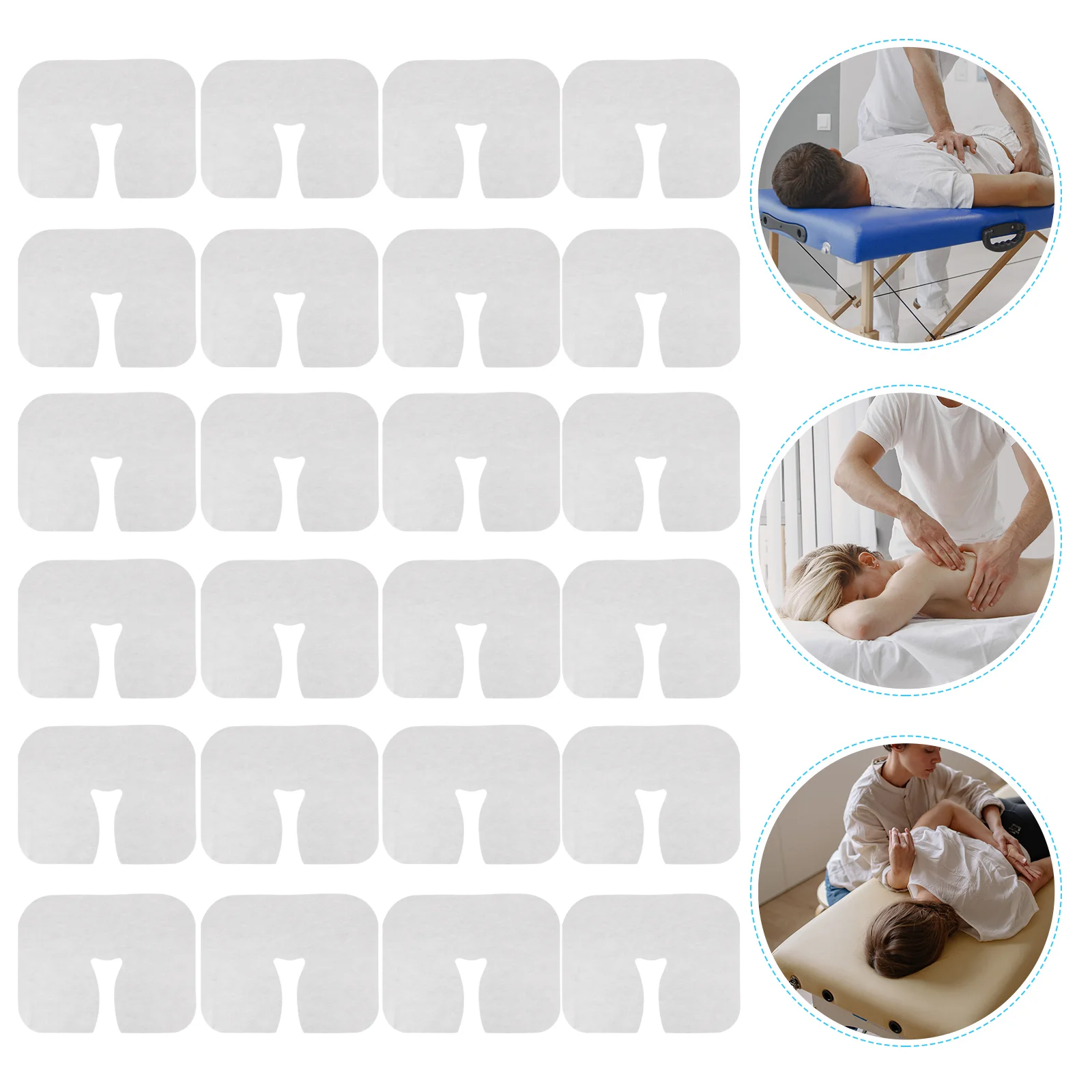 

400 Pcs Disposable Lying Pillow Case Cradle Covers for Massage Table Face Cushion Bed Pillows Non-woven Fabric Rest Facemask