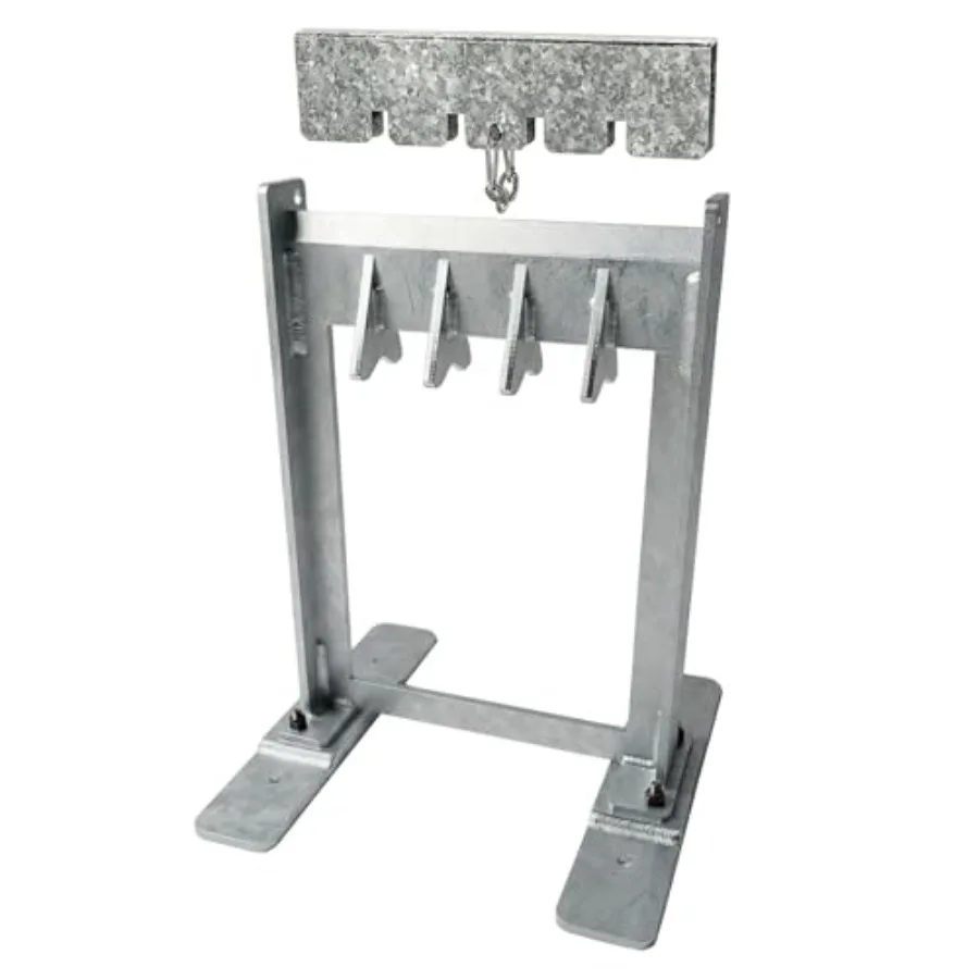 Manual Log Splitter with Secure Metal Lock-On Safety Guard - Hardened Straight Sharp Blade and Rust-Proof Electroplated Steel -