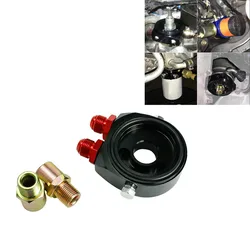 Car Aluminum Universal Oil Filter Sandwich Adapter For Oil Cooler Plate Kit AN8 AN10