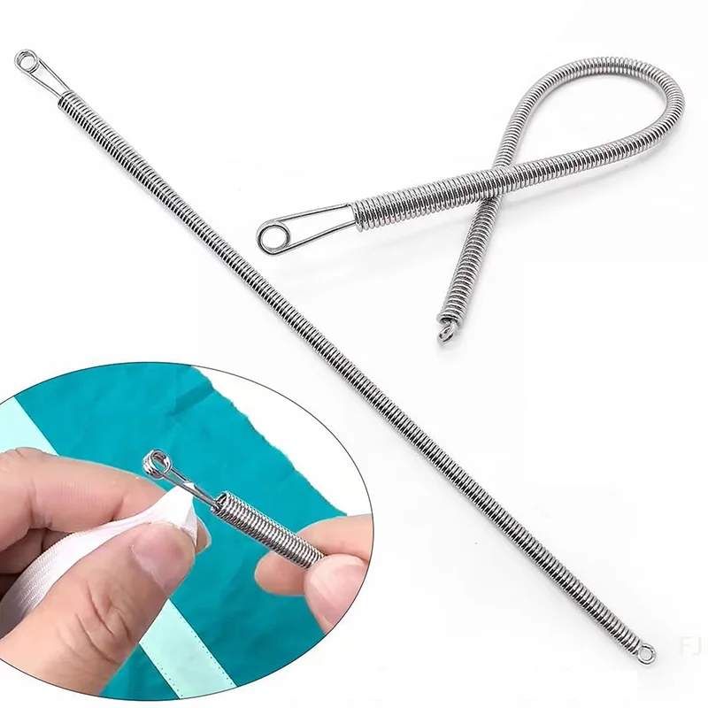 

[YU]Flexible Drawstring Threader Quick Threading Spring Designed String Pull Tool Multipurpose Drawstring Stringing Tool