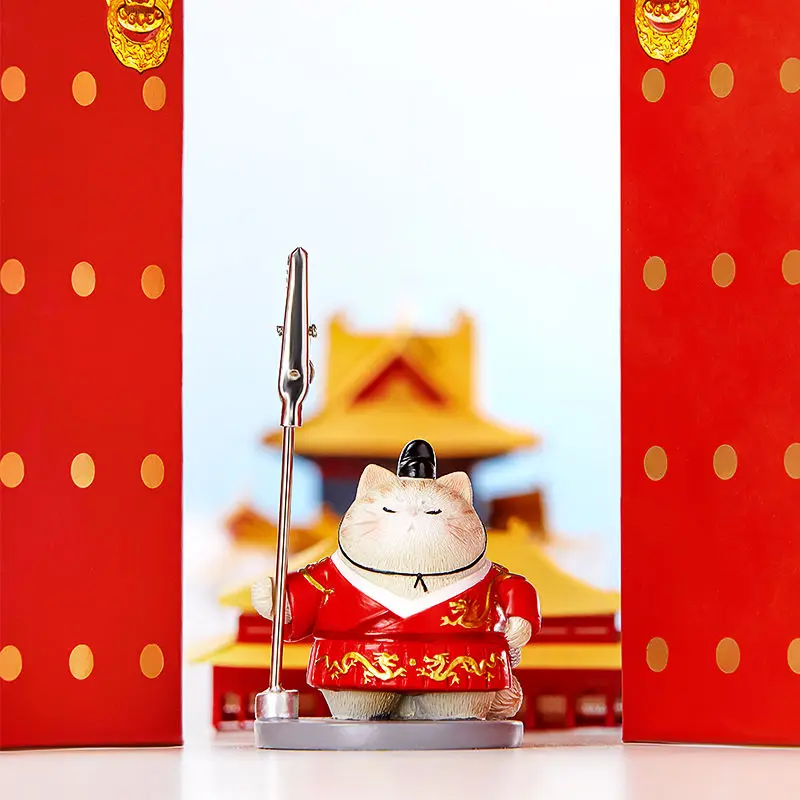 Forbidden City Cultural and Creative Memo Folder/Palace Cat Bodyguard Photo Folder Card Folder/Message Folder Authentic Ornament