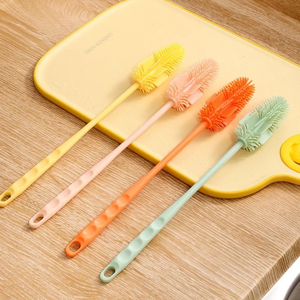 Silicone Sports Bottle Brush Long Handle 3