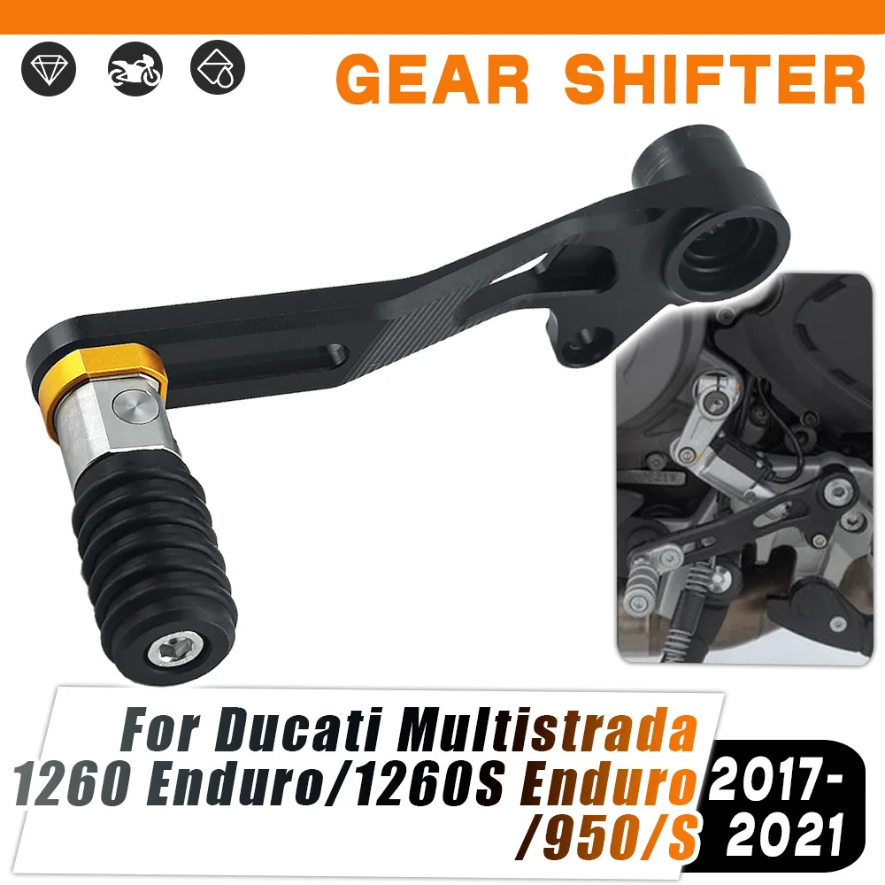 

Для Ducati Multistrada 1260 1260S Enduro 2017-2021 2018 2019 2020 мотоциклетный регулируемый складной рычаг переключения передач, педаль переключения передач