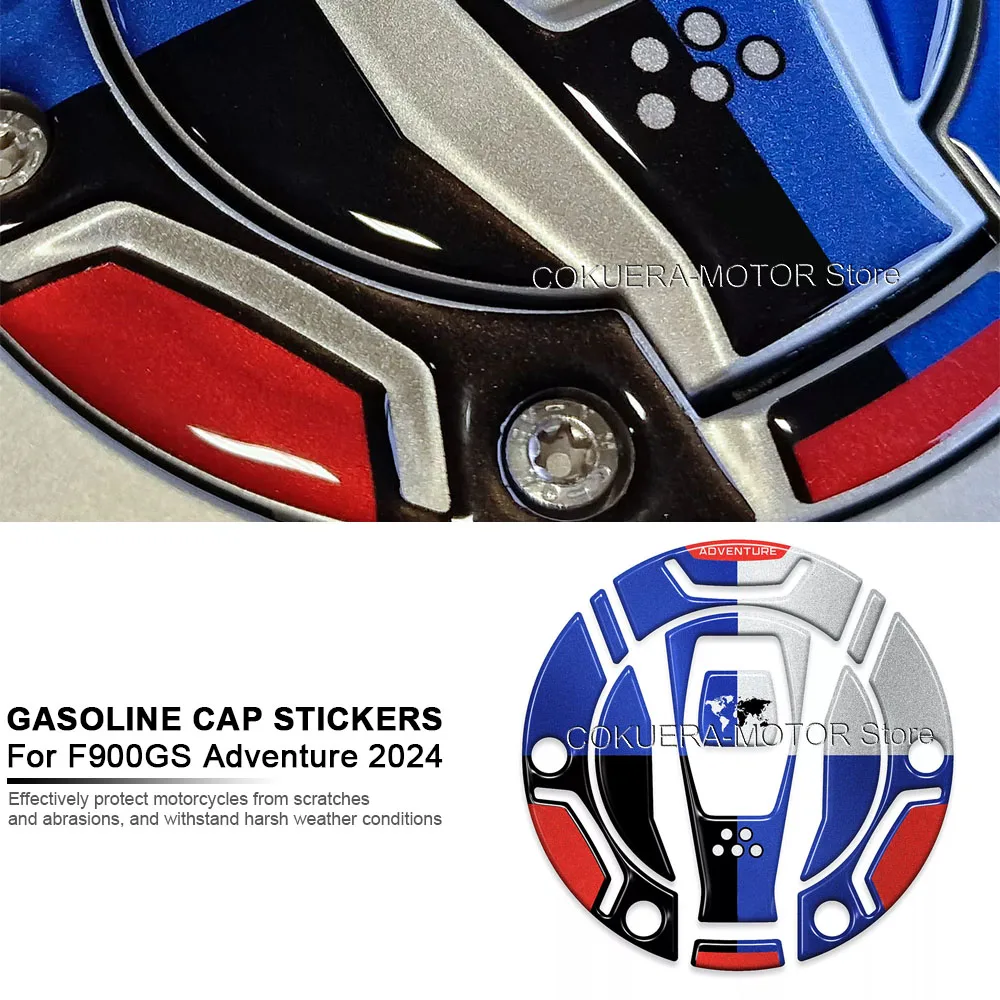 3D Epoxy Resin Protective Sticker For BMW F900GS F 900 GS Adventure 2024 Motorcycle Accessories Gasoline Cap Sticker