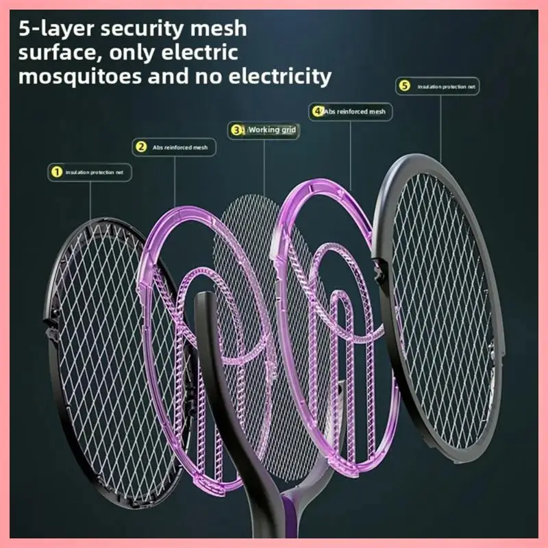 

L65A-выдвижная телескопическая мухобойка от комаров для использования в помещении и на открытом воздухе, электрическая ручная защита от насекомых