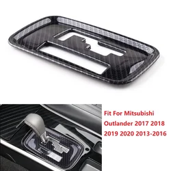 Gear Shift Panel Cover Trim Frame ABS Plastic Carbon Fiber Style Fit For Mitsubishi Outlander 2017 2018 2019 2020 2013-2016 LHD