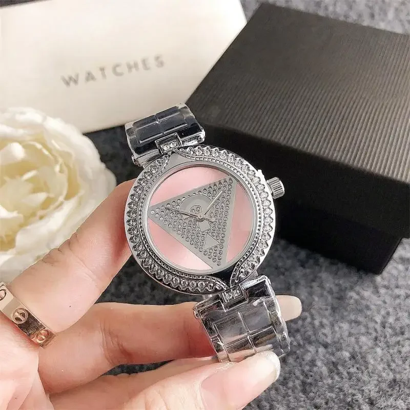 

2025Hot Selling Trend Waterproof Diamond Inlaid Light Luxury Steel Band Watch for Women, Quartz Watch for Couples