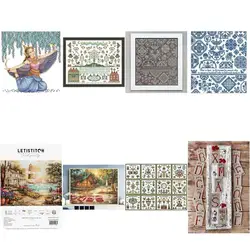 Seaside  15-1 Cross Stich Embroidery set Electronic drawing Cross Stich Needlework PDF by Email