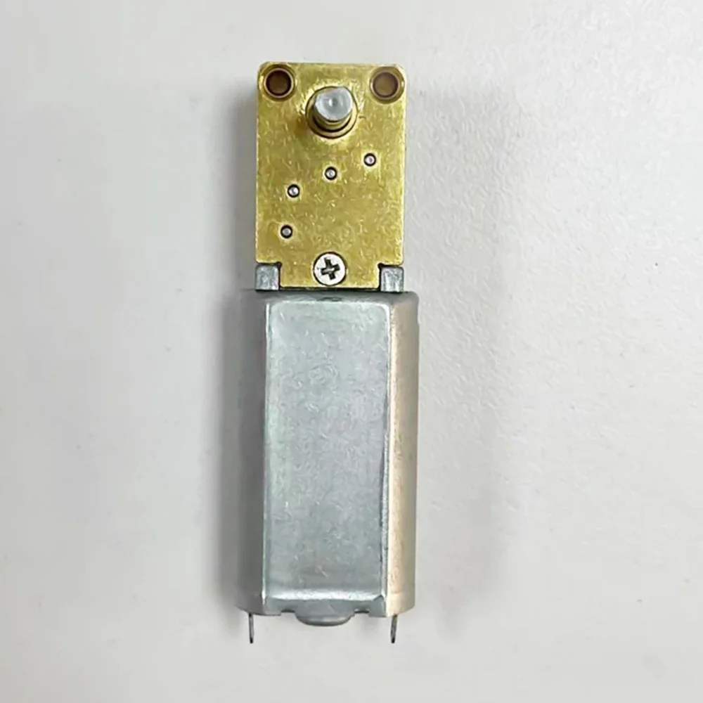 1PC 050 Full Metal Gearbox Worm Gear Motor  DC 3V-12V Slow Speed High Torque 90 Degree Singal Shaft/ Double Shaft/ Long Shaft
