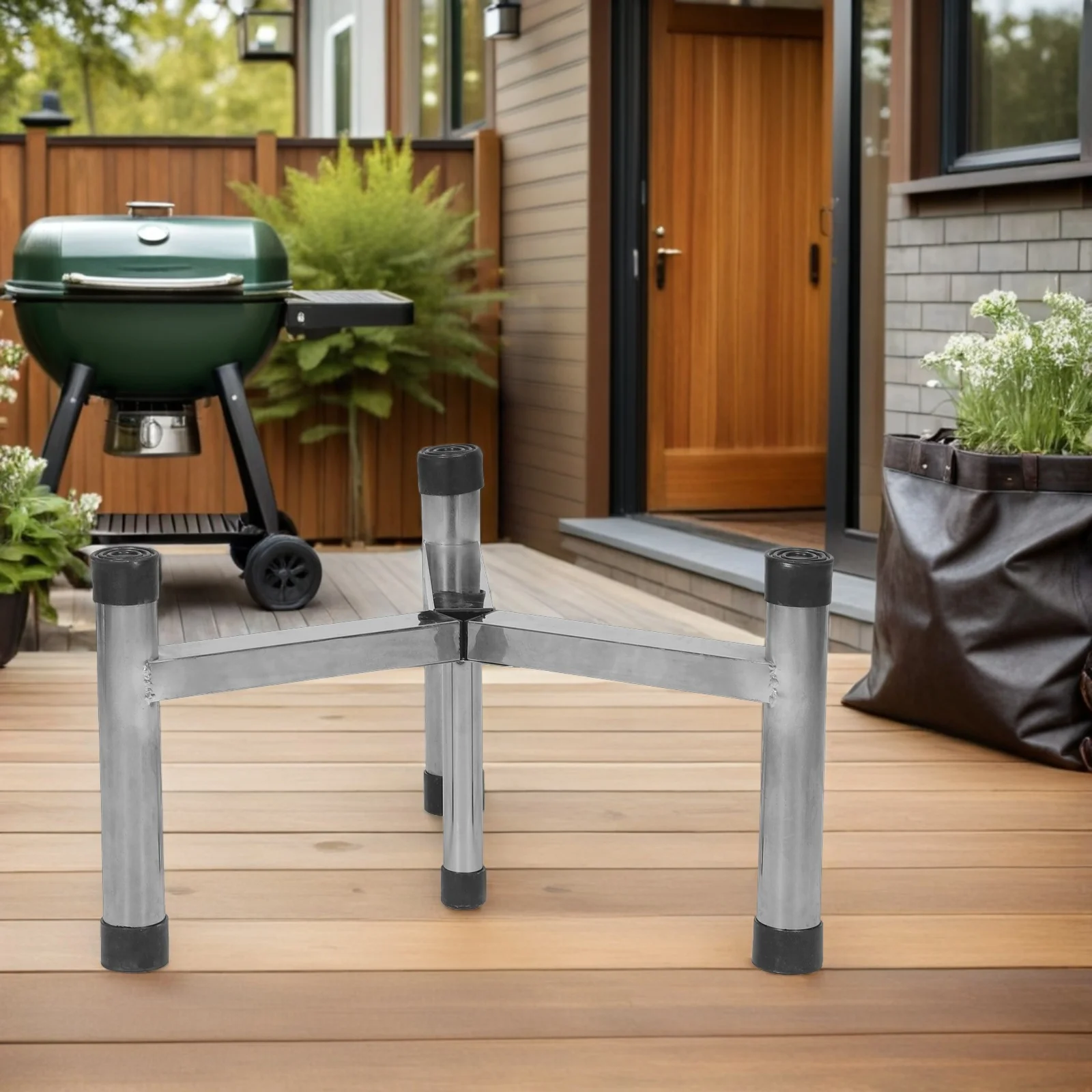 

Outdoor Fire Foldable Metal Base Portable Support for Garden Backyard Camping Heating Fire Pit Holder