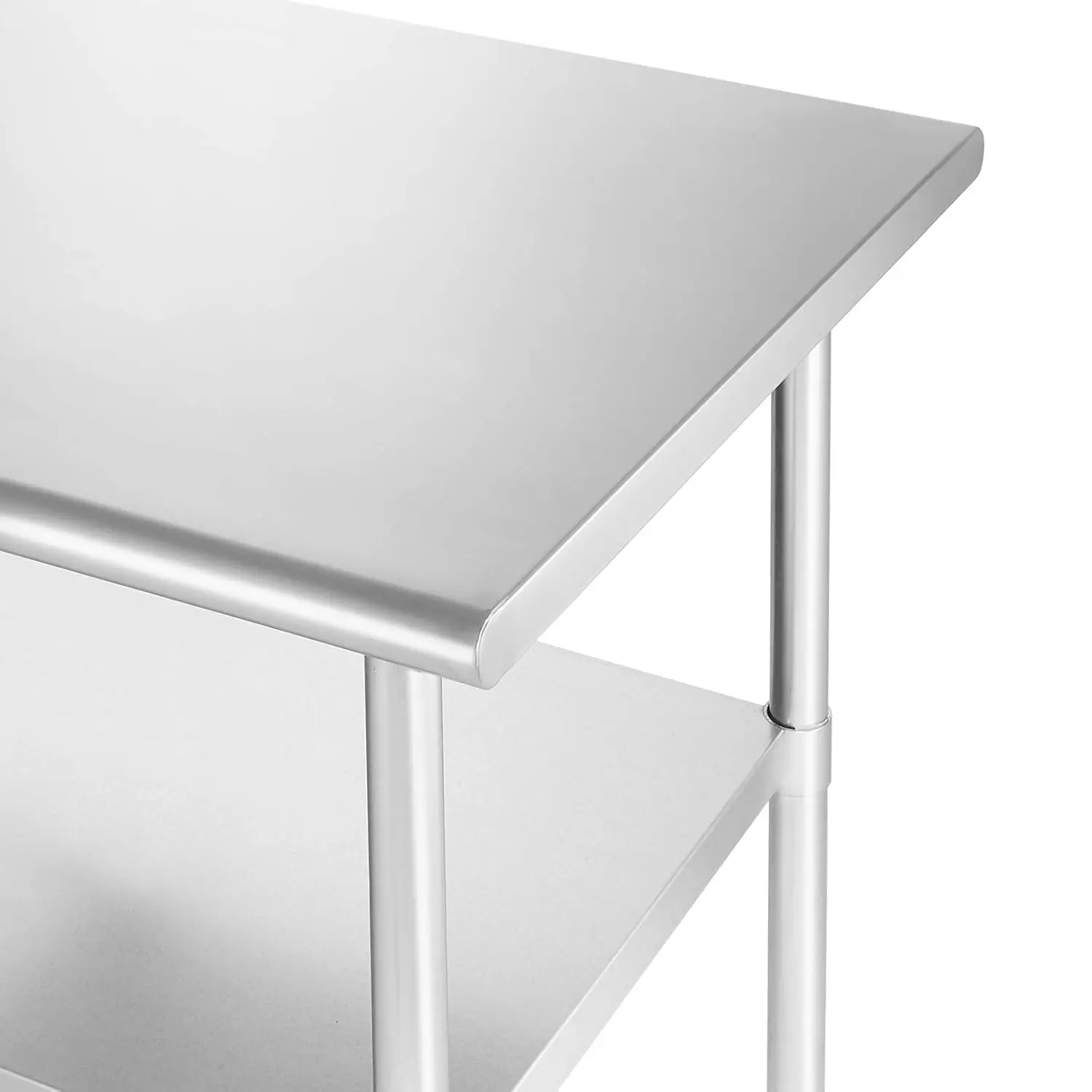 Stainless Steel Work Table 30 x 24 Inches, NSF Commercial Kitchen Prep Table with Under Shelf for Restaurant and Home