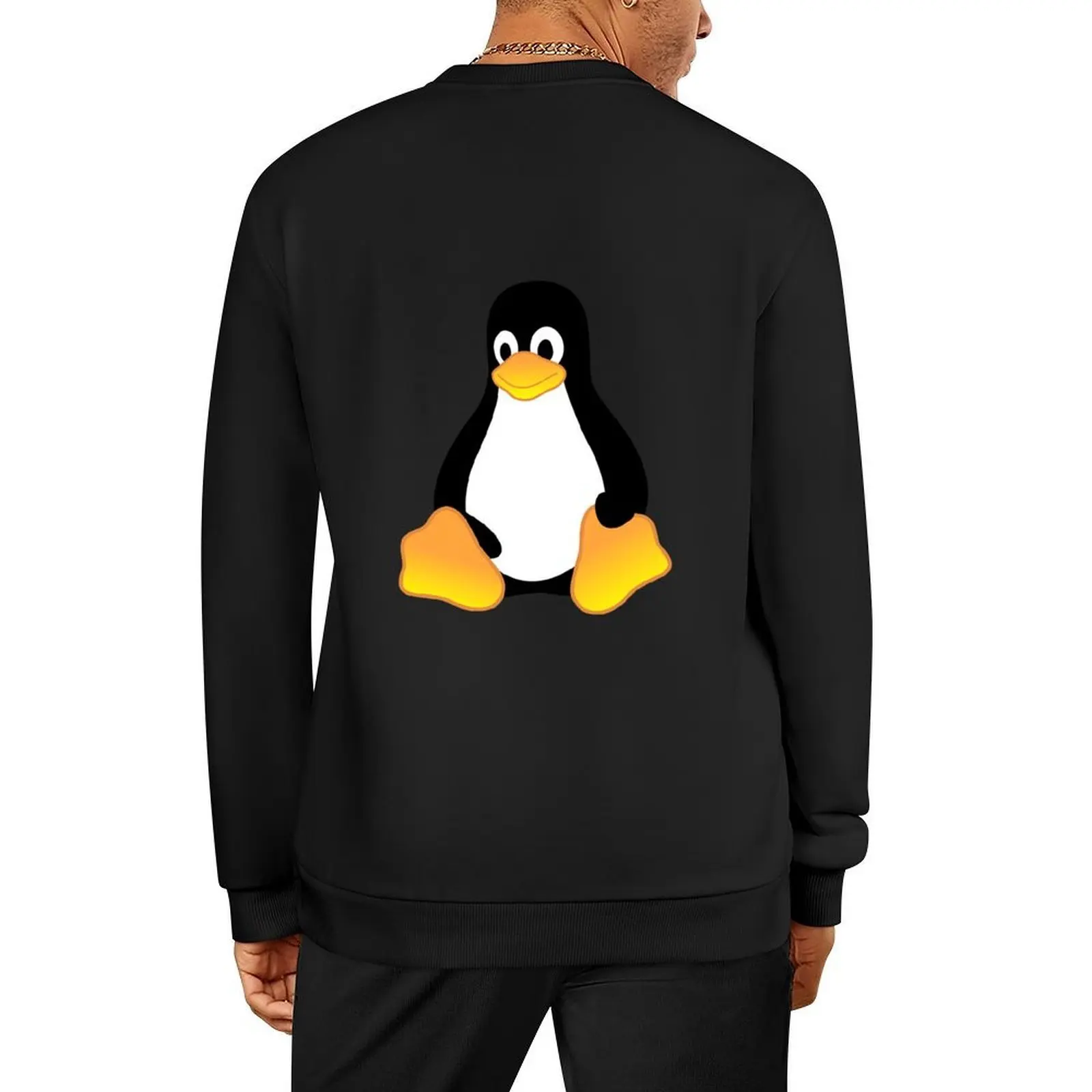 

Tux Mascot T-Shirt Penguin Linux Logo Pullover autumn clothes men's clothes winter clothes men wear sweatshirts men