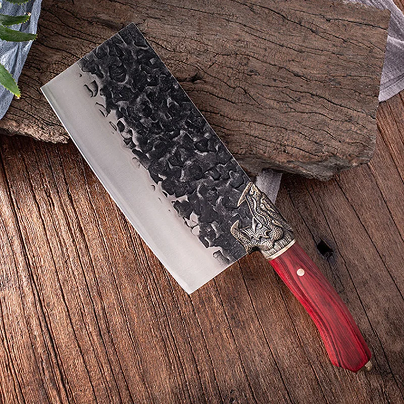 

Forged Stainless Steel Chinese Cleaver Slicing Kitchen Knife Chef Knives Fish Meat Vegetables Cutlery Cooking Slicing Tools