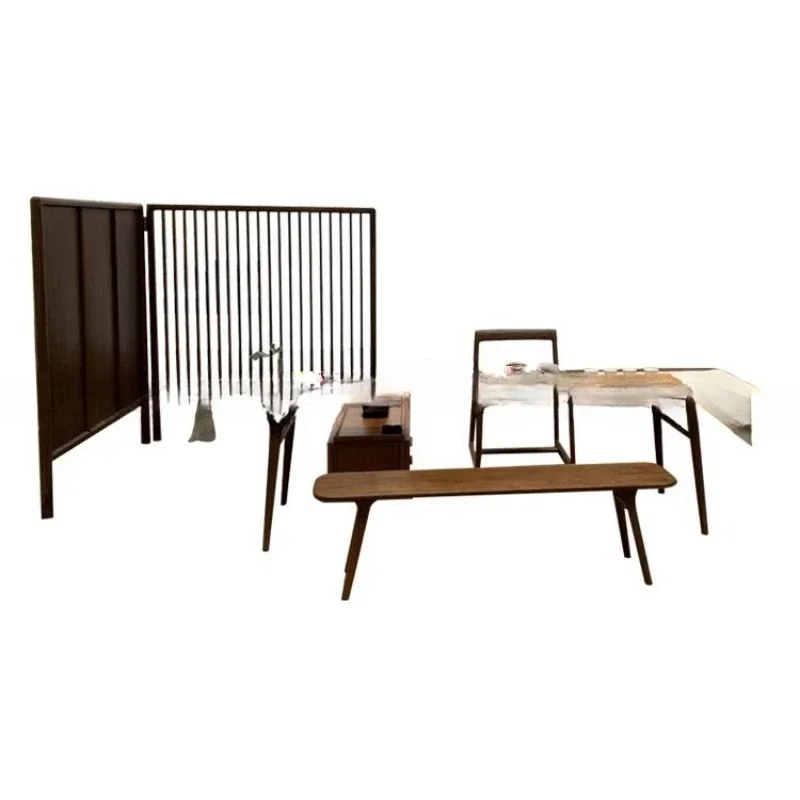 Minimalist log tea table chair t ea cabi et comp lete t ea room te a ho use te a house vill