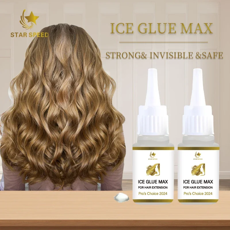 Star Speed – Gel d'extension de cheveux naturels, confort Invisible, glace