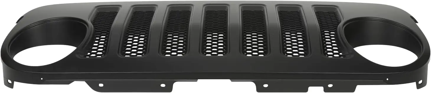For LUMA Front Bumper Car ABS JK Upgrade To JL Grill 4x4 Accessories Grille 2007-2017 Sahara Rubicon Grille For Jeep Wrangler JK - view 3