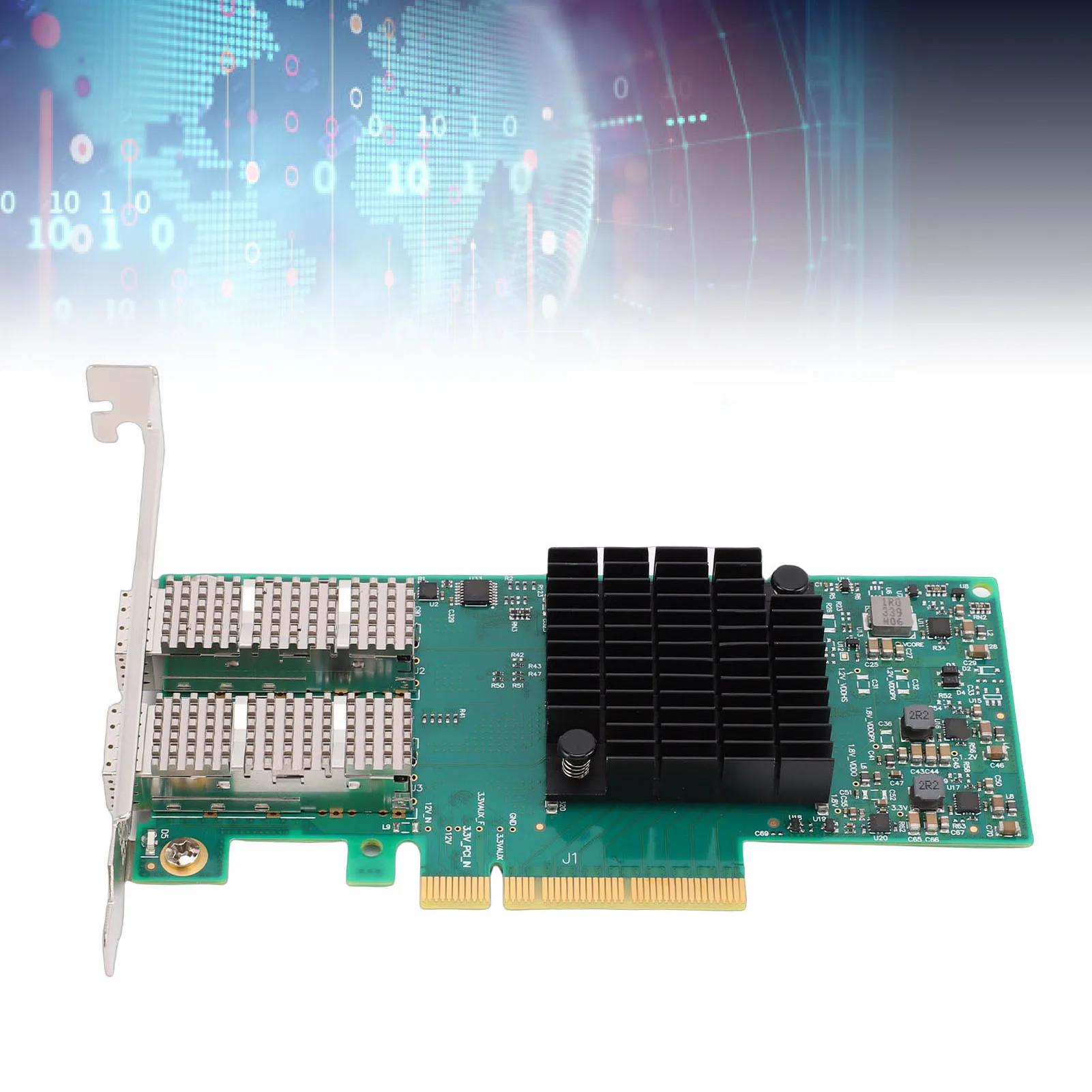 Dual Port Server Network Card Adapter 10Gbps High Speed Transmit Low Latency MCX4121A-XCAT 10G Dual Port Server Network Card