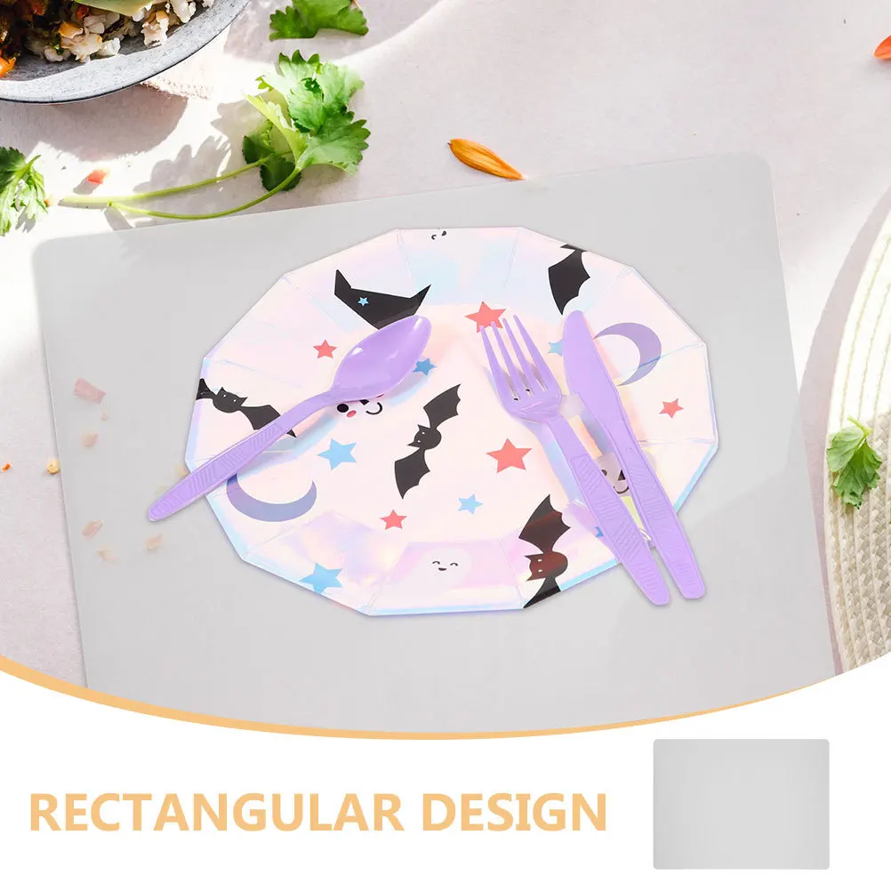 

2Pcs Silicone Place Mat Anti-Scald Non-Slip Heat-Resistant Table Mat Kitchen Dining Table Placemats Reusable Washable